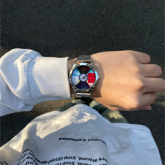 RAINMAKE Unisex Vintage Y2K Mechanical Hip Hop Watch, Rare Streetwear Timepiece